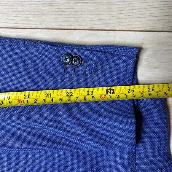 Mossimo Dutti Mens Blue Long Sleeve Two Button Style Pant Suit Blazer Size 40 - Picture 14 of 15